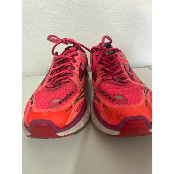 Brooks Transcend Running Shoes Women's Athletic Sneakers Hot Pink Comfort - Picture 2 of 9